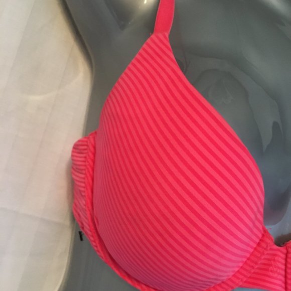 Victoria's Secret 34B Pink Uplift Semi Demi Bra Adjustable Straps Underwire - Picture 6 of 11